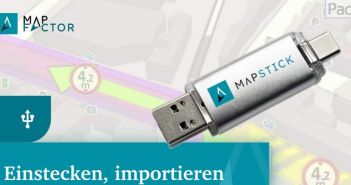 MapFactor präsentiert MapStick USB mit 64 GB TomTom-Karten (Foto: MapFactor)